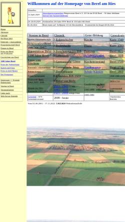 Vorschau der mobilen Webseite www.berel-am-ries.de, Berel am Ries