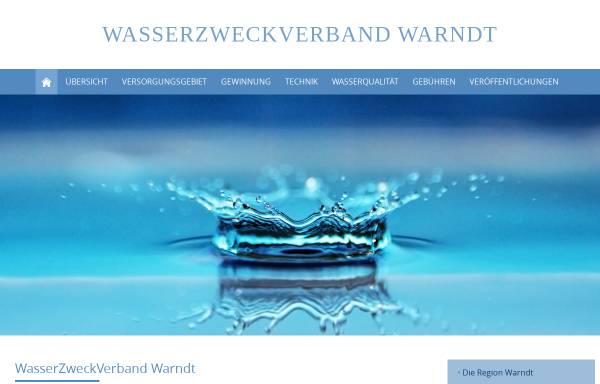 Vorschau von www.wzvwarndt.de, WZV Wasserzweckverband Warndt