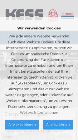 Vorschau der mobilen Webseite www.kess-web.de, Gebrüder Kess GmbH Klaus und Christof Kess