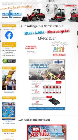 Vorschau der mobilen Webseite www.mann-magar.de, Mann und Magar GmbH