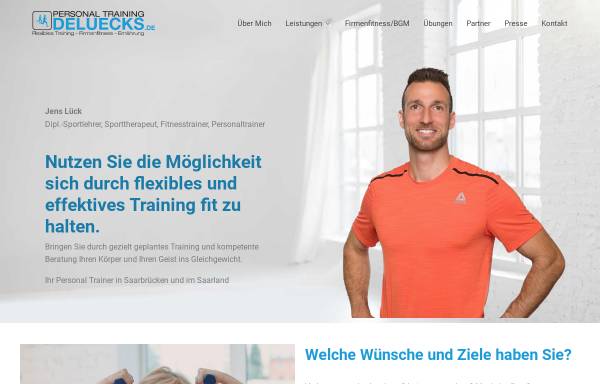 Vorschau von www.personaltrainingdeluecks.de, Personaltraining Deluecks Jens Lück Dipl.-Sportlehrer
