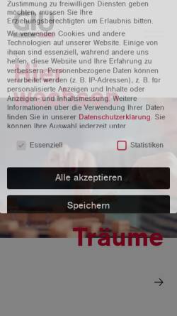 Vorschau der mobilen Webseite www.aw-saarbruecken.de, AW-Hallen Burbach