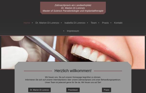 Vorschau von www.zahnarztpraxis-dr-dilorenzo.de, Di Lorenzo, Marion