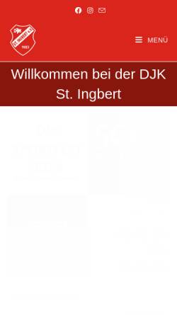 Vorschau der mobilen Webseite www.djk-igb.de, DJK St. Ingbert 1923 e.V.