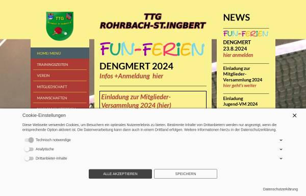 TTG Tischtennisgemeinschaft Rohrbach St. Ingbert e.V.