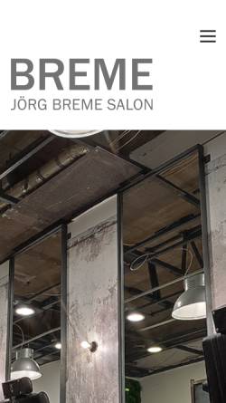 Vorschau der mobilen Webseite www.joerg-breme.de, Breme Haarwerk