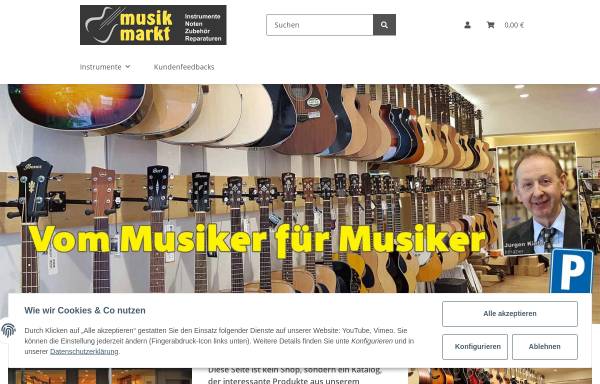 Vorschau von musikmarktsaar.de, Musik Markt Kiefer e.K.
