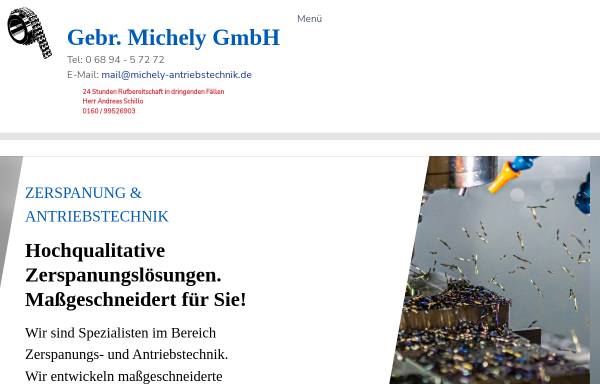 Vorschau von www.michely-antriebstechnik.de, Gebrüder Michely GmbH