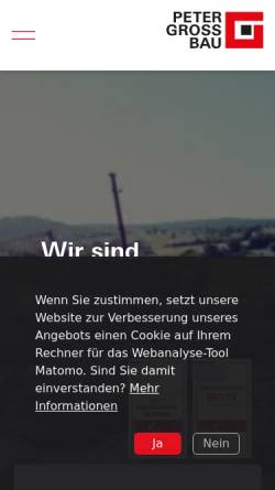 Vorschau der mobilen Webseite gross-bau.de, Gross Baugruppe