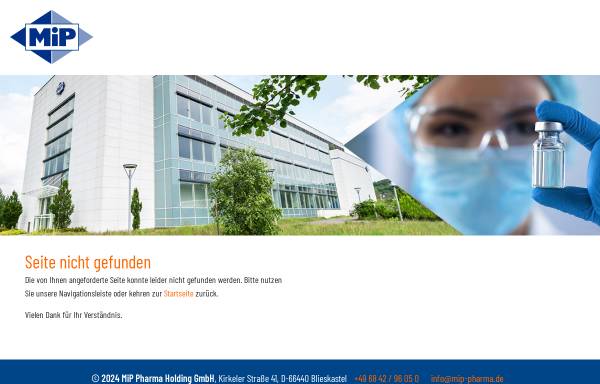 Vorschau von www.mip-ipr.de, MIP IPR International Pharma Research GmbH Rohrbach