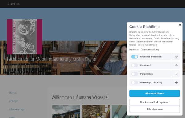 Vorschau von www.moebelrestaurierung-klemm.de, Möbelrestaurierung Kristin Klemm