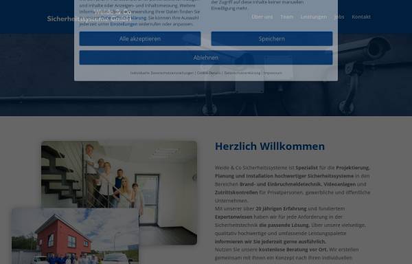 Vorschau von www.sicherheitssysteme-weide.de, Weide und Co. Sicherheitssysteme GmbH