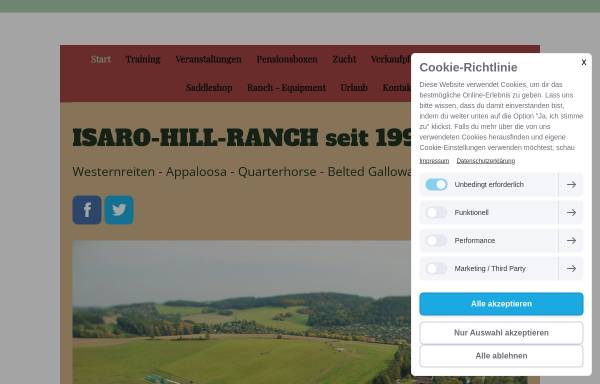 Vorschau von www.isaro-hill-ranch.de, Isaro-Hill-Ranch