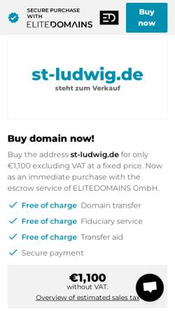Vorschau der mobilen Webseite www.st-ludwig.de, Gestüt St. Ludwig