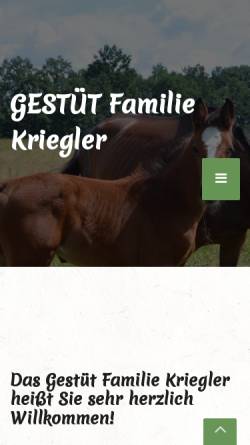 Vorschau der mobilen Webseite holsteiner.at, Gestüt Trieblhof