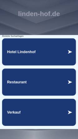 Vorschau der mobilen Webseite www.linden-hof.de, Lindenhof, Eckernförde
