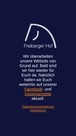 Vorschau der mobilen Webseite www.freiberger-hof.de, Freiberger Hof