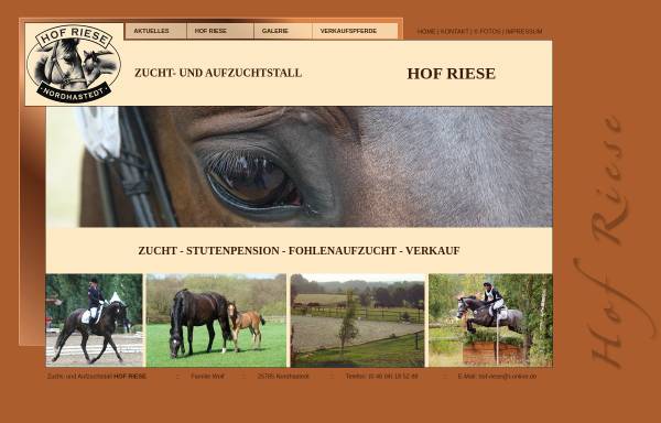 Vorschau von www.hof-riese.de, Hof Riese