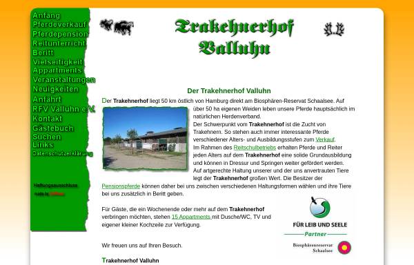 Vorschau von www.softsoul.de, Trakehnerhof Valluhn