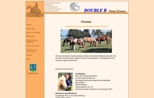 Vorschau von www.heinzer-family.ch, Double B - Paint Horses