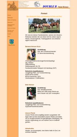 Vorschau der mobilen Webseite www.heinzer-family.ch, Double B - Paint Horses