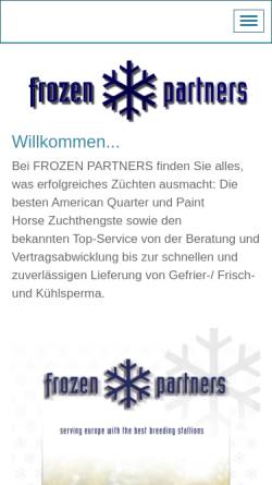 Vorschau der mobilen Webseite www.frozen-partners.de, Helmut Schmaus-Gerstenberg