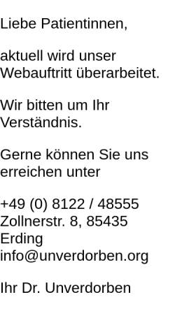 Vorschau der mobilen Webseite www.unverdorben.org, Dr med. Werner Unverdorben