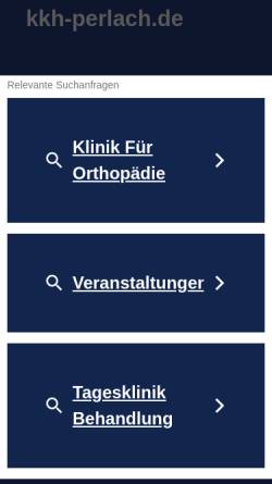 Vorschau der mobilen Webseite www.kkh-perlach.de, Krankenhaus München-Perlach