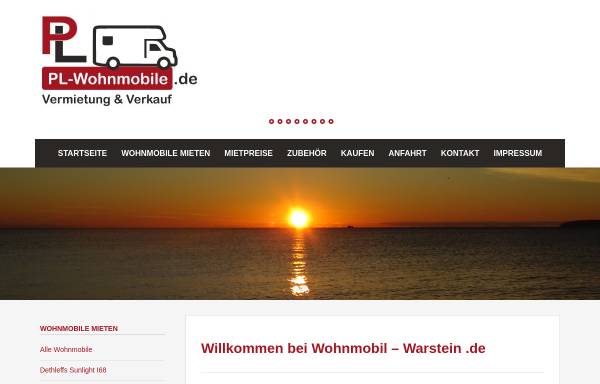 Vorschau von www.wohnmobil-warstein.de, PL Wohnmobilvermietung