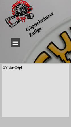 Vorschau der mobilen Webseite www.goepfschraenzer.ch, Guggenmusik Goepfschraenzer Zofinge