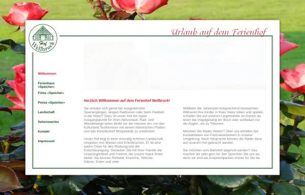 Vorschau von www.viehland.de, Ferienhof Viehland, Familie Wellbrock