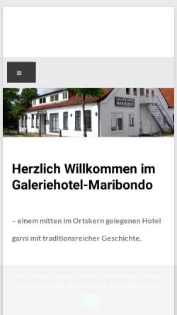 Vorschau der mobilen Webseite www.galerie-hotel-haar-worpswede.de, Galerie-Hotel Haar