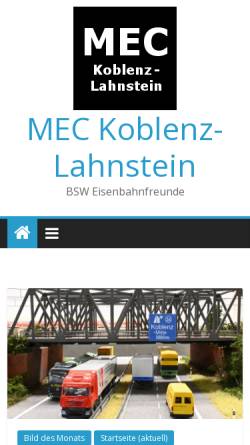 Vorschau der mobilen Webseite www.mec-lahnstein-koblenz.de, MEC Lahnstein-Koblenz