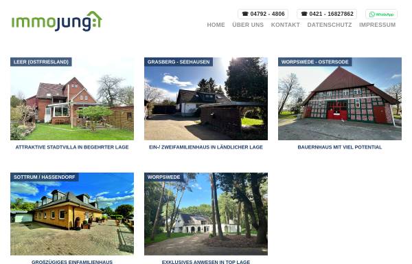 Vorschau von www.immojung.de, Immobilien Jung e.K.