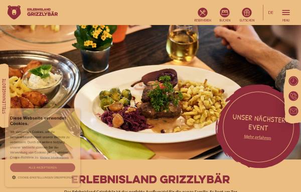 Vorschau von www.grizzlybaer.ch, Hotels Grizzlybär