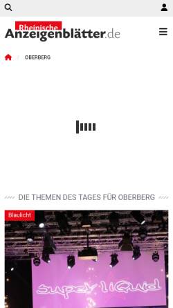 Vorschau der mobilen Webseite www.anzeigen-echo.de, Anzeigen-Echo Gummersbach