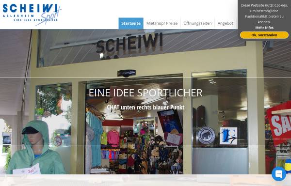 Vorschau von www.scheiwi-sport.ch, Sportfachgeschäfte Scheiwi-Sport