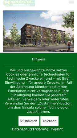 Vorschau der mobilen Webseite www.haslerholzbau.ch, Hasler Holzbau AG