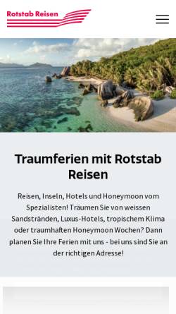Vorschau der mobilen Webseite www.rotstab.ch, Rotstab Reisen