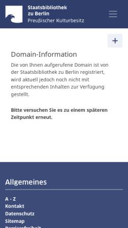 Vorschau der mobilen Webseite ikar.sbb.spk-berlin.de, IKAR