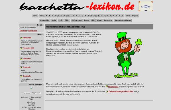 Vorschau von www.barchetta-lexikon.de, Barchetta-Lexikon