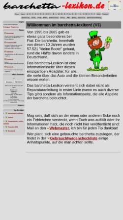 Vorschau der mobilen Webseite www.barchetta-lexikon.de, Barchetta-Lexikon