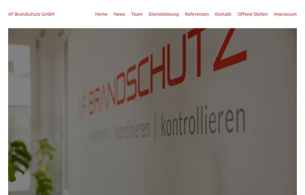 Vorschau von www.af-brandschutz.ch, A+F Brandschutz GmbH