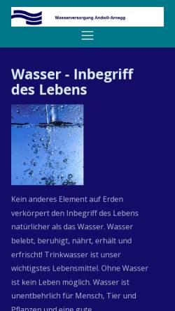 Vorschau der mobilen Webseite wasserandwil-arnegg.ch, Wasserversorgung Andwil-Arnegg