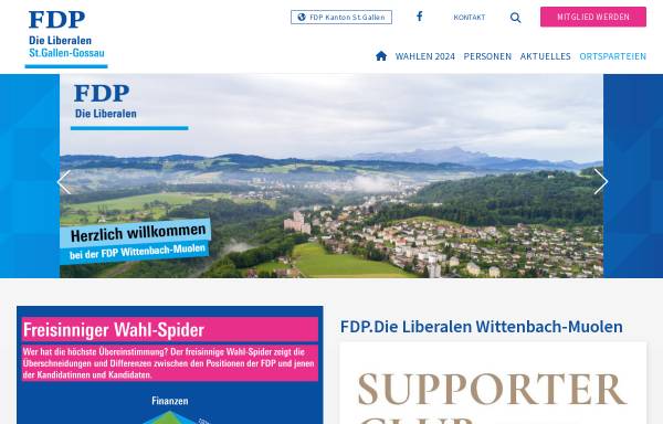 Vorschau von www.fdpwittenbach.ch, FDP Wittenbach-Muolen-Häggenschwil