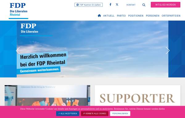 Vorschau von www.fdp-rheintal.ch, FDP Bezirk Rheintal