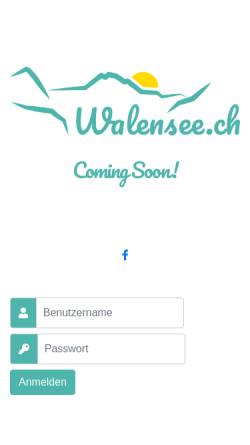 Vorschau der mobilen Webseite www.walensee.ch, Walensee.ch