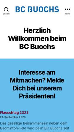 Vorschau der mobilen Webseite www.bc-buochs.ch, BC Buochs