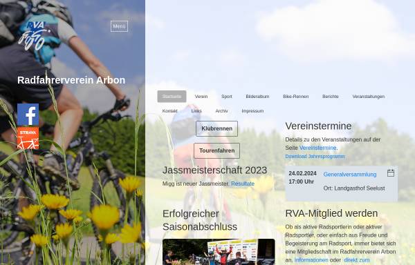 Vorschau von www.rvarbon.ch, Radfahrer Verein Arbon