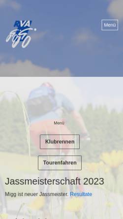 Vorschau der mobilen Webseite www.rvarbon.ch, Radfahrer Verein Arbon